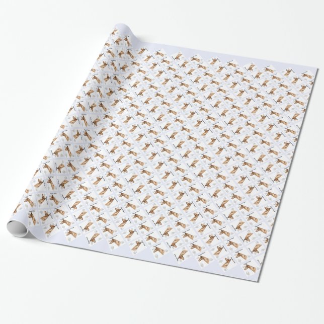 Papel De Presente Design de História de Hound Faraó (Desenrolado)