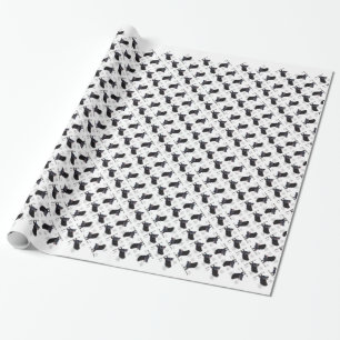 Papel De Presente Design de Histórico de Cachorro german shepherd (p