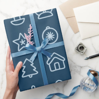 Papel De Presente Design de Ícone de Natal Escandinavo