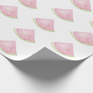 Papel De Presente Design de melancia de aquarela