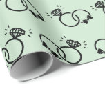 Papel De Presente Design de Nascentes Clássicos Verde Claro Sem Vist<br><div class="desc">"Classic Wedding Rings Design Light Green Seamless Wrapping Paper" apresenta anéis de casamento entrelaçados,  simbolizando unidade e comprometimento,  ideal para embrulhar chás de panela ou presentes de casamento com um toque romântico.</div>
