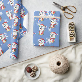 Papel De Presente design de Natal "Pingouin"