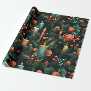 Papel De Presente Design de natal tradicional