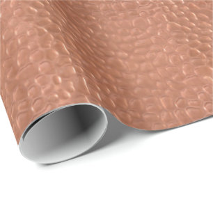Papel De Presente Design de olhar de cobre embutido