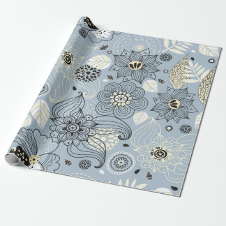 Papel De Presente Design de outono Floral