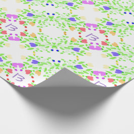 Papel De Presente Design de padrão colorido