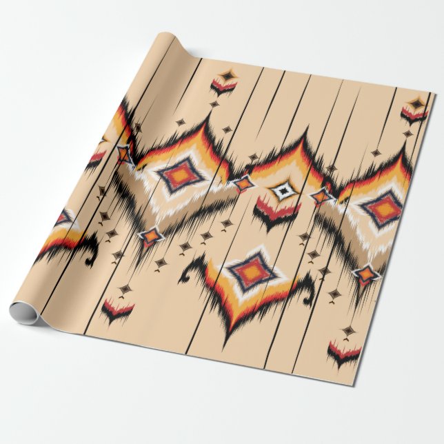 Papel De Presente design de padrão geométrico abstrato, ilustra (Desenrolado)