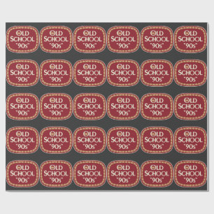 Papel De Presente Design de Rótulo Old School 90s Malt Liquor 40oz