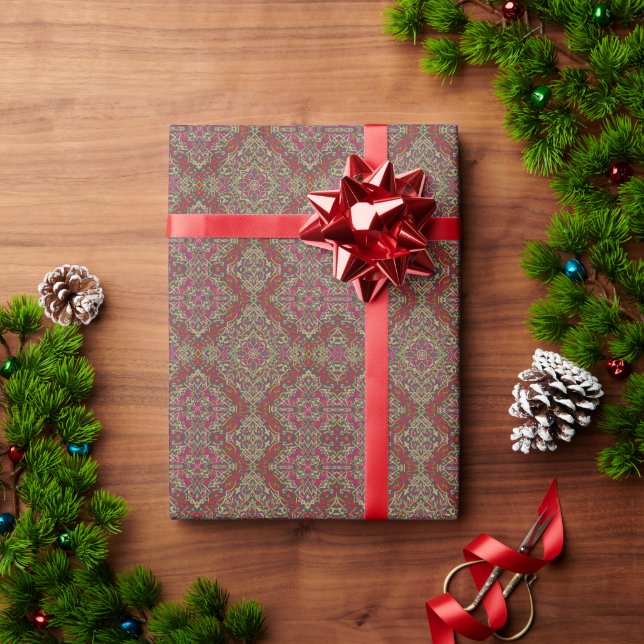 Papel De Presente Design de Rug Oriental Tradicional (Presente de Natal)