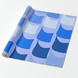 Papel De Presente Design de Sinalizador Curso Náutico Azul