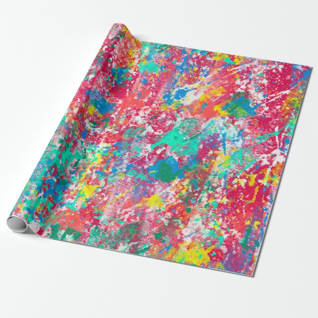 Papel De Presente design de tecido de ilustração digital abstrato se (Desenrolado)