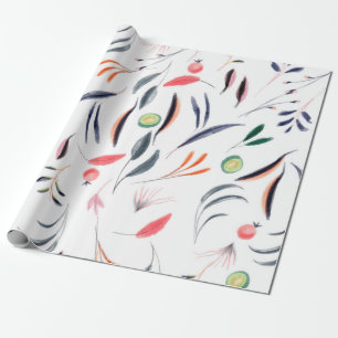 Papel De Presente Design de tecido de mesa de aquarela