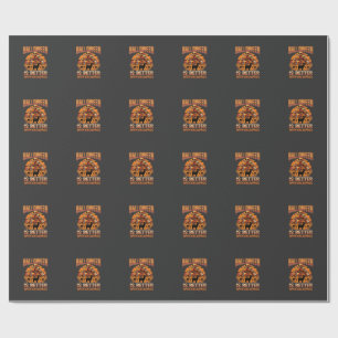 Papel De Presente Design de Terror Retro Pilha de Crânio de Alpaca d