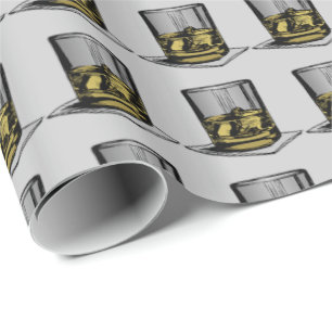 Papel De Presente Design do cocktail e do guardanapo