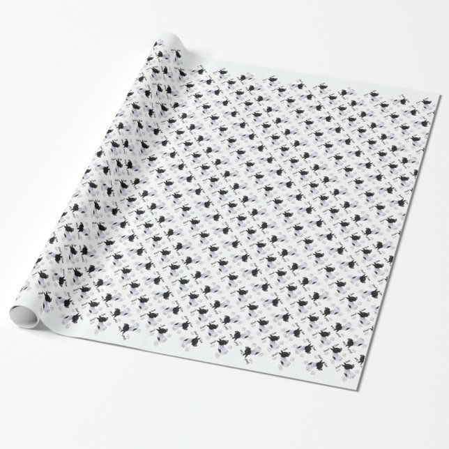 Papel De Presente Design do Mantle Great Dane History (Desenrolado)