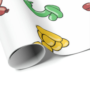 Papel De Presente Design do partido dos animais do balão