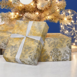 Papel De Presente Design elegante dourado texturizado para todos os 