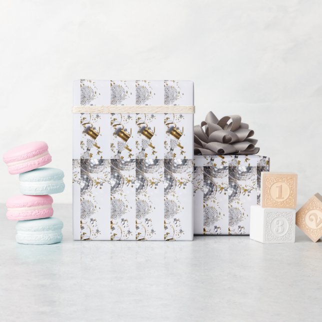 Papel De Presente Design elegante e raffinato (Chá de bebê)