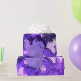 Papel De Presente Design Elegante Legal e Azul Roxo