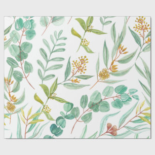 Papel De Presente design floral de Trendy Eucalyptus