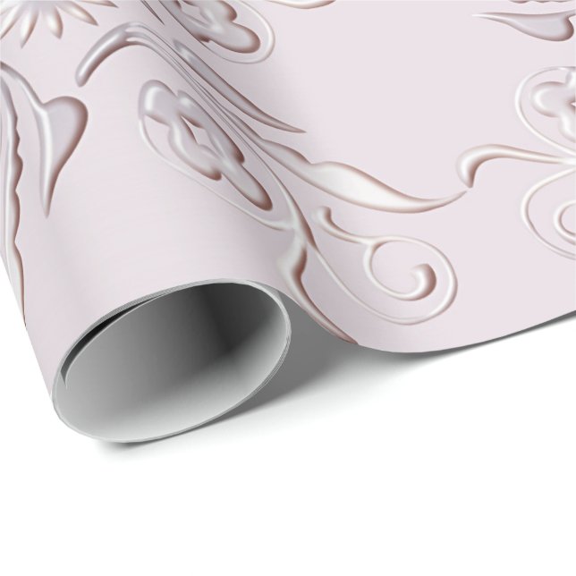 Papel De Presente Design floral retro (Ponta do rolo)