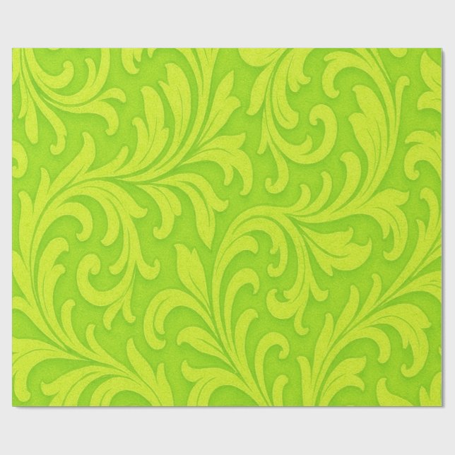 Papel De Presente design floral retrô (Aberto)