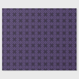 Papel De Presente Design Geométrico Abstrato Inspirado no Vintage