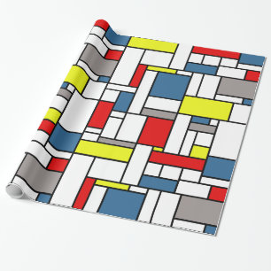 Papel De Presente Design mondrian