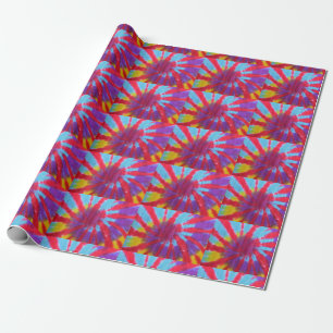 Papel De Presente Design Psychedelic Tie Dye