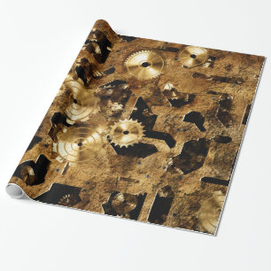 Papel De Presente Design Steampunk
