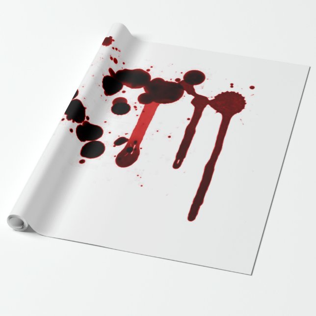 Papel De Presente Designer Splatter (Desenrolado)