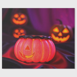 Papel De Presente Deslumbrante Rato de Halloween Glowing | Oferta Li