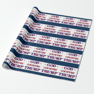 Papel De Presente Deus Country Trump