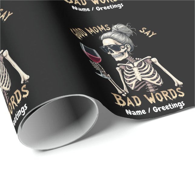 Papel De Presente Deus Mães Diz Más Palavras Uma Mãe Hilária (Ponta do rolo)
