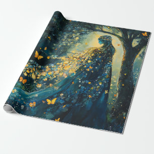 Papel De Presente Deusa da Floresta Encantada com Borboletas (8)