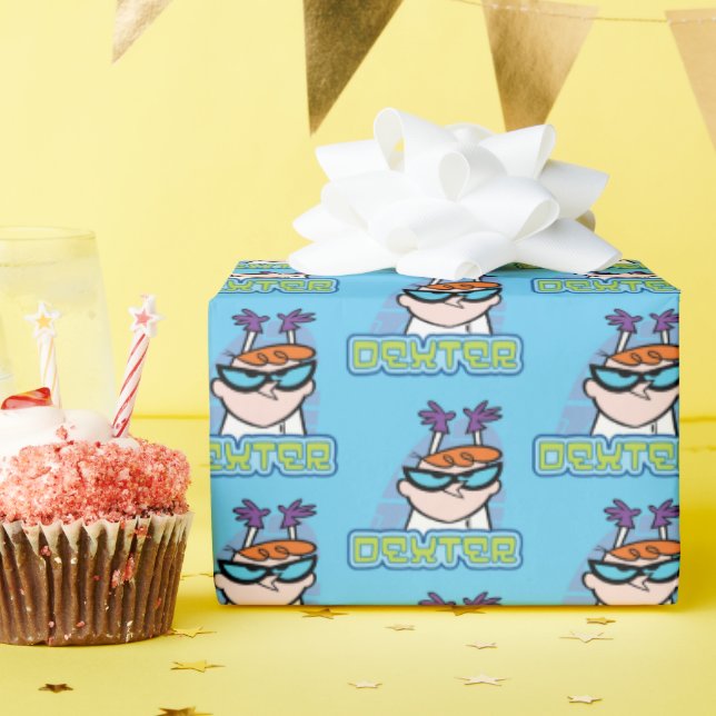 Papel De Presente Dexter Character Name Graphic (Festa de aniversário)