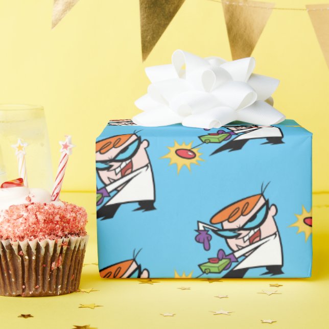 Papel De Presente Dexter com Remoto (Festa de aniversário)