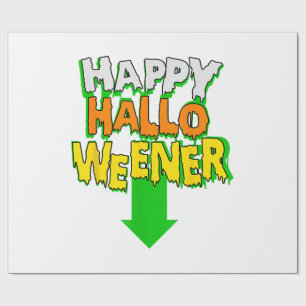 Papel De Presente Dia de as Bruxas engraçado Feliz Halloweener