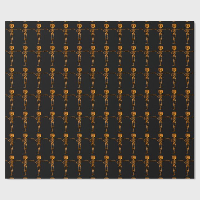 Papel De Presente Dia de as Bruxas engraçado Skeleton Dancer (Aberto)