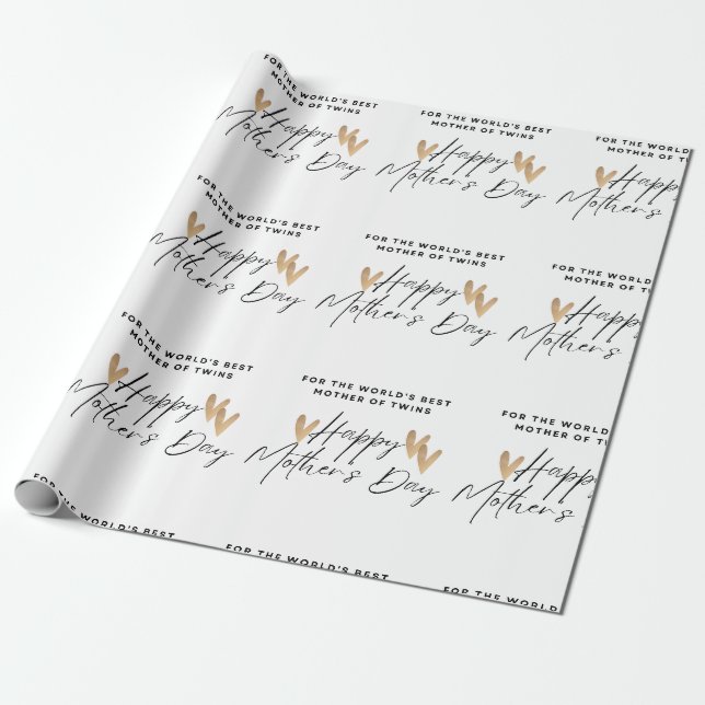 Papel De Presente Dia de as mães Feliz (Desenrolado)