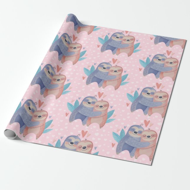 Papel De Presente Dia de os namorados (Desenrolado)