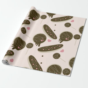 Papel De Presente  Dia de os namorados de Pop de Bolo do Eclair Rosq