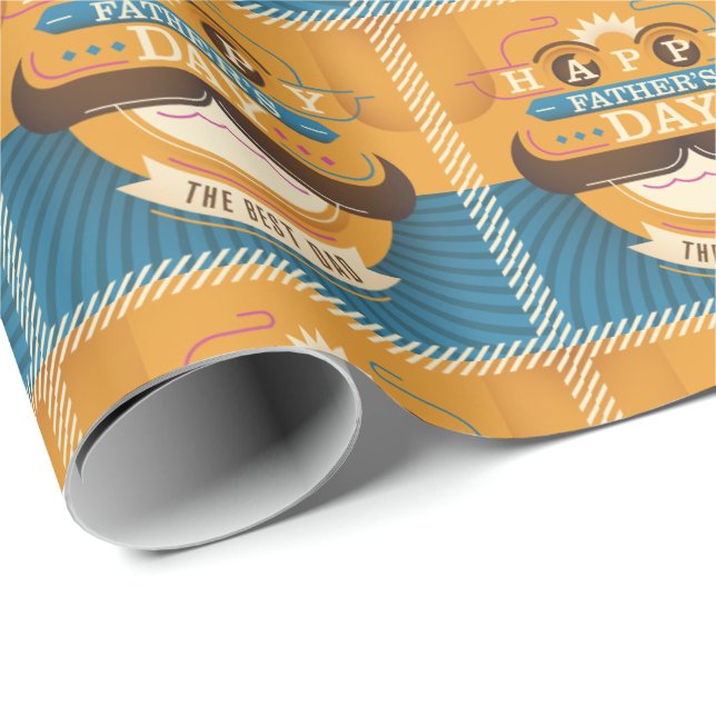 Papel De Presente Dia de os pais Feliz (Ponta do rolo)