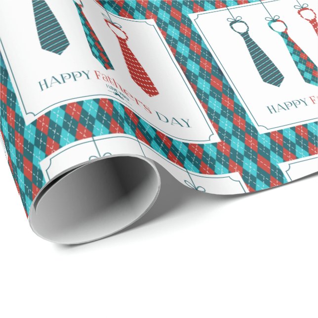 Papel De Presente Dia de os pais Feliz (Ponta do rolo)