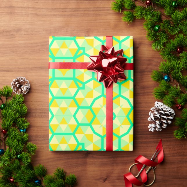 Papel De Presente Dia de os pais Romântico Geométrico legal (Presente de Natal)