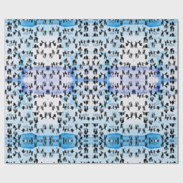 Papel De Presente Dia de os pais Sombra Azul