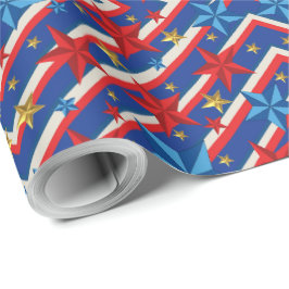 Papel De Presente Dia do Trabalho Patriótico