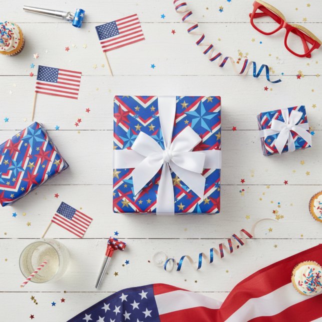 Papel De Presente Dia do Trabalho Patriótico (Criador carregado)