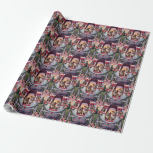 Papel De Presente Dia dos Namorados Bulldog