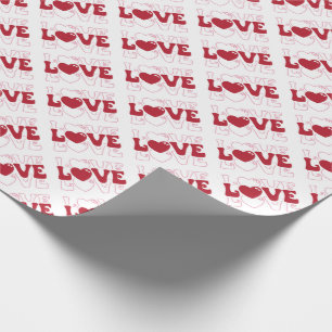 Papel De Presente Dia dos Namorados com Corações